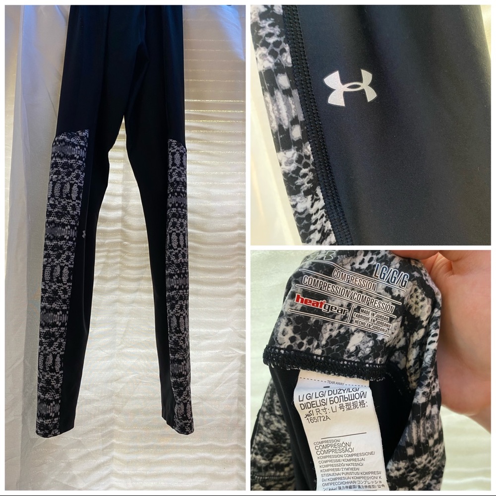 Under Armour Black and White Leggings